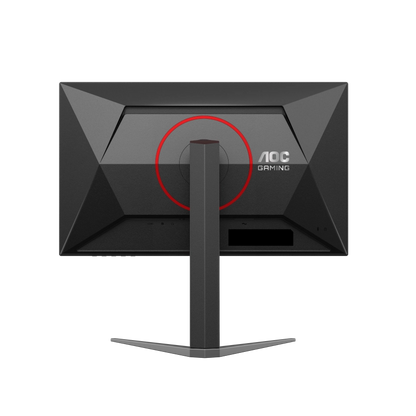 Rear view of the AOC 27G4H 27" FHD IPS Gaming screen showing the back of the height adjustable stand and AOC Gaming logo