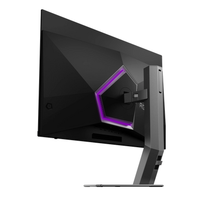 Sight angled view of the  AOC AGON AG326UZD 32 inch OLED 4K UHD 240Hz 0.03ms Refresh rate Gaming monitor