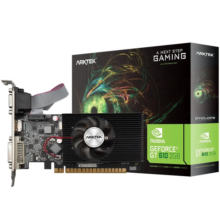 Arktek graphics card with NVIDIA GeForce branding on a white background