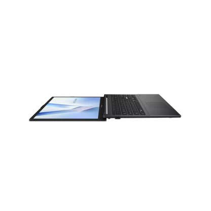 ASUS E1504FA 15.6 inch FHD Ryzen laptop black 180 degree hinge view