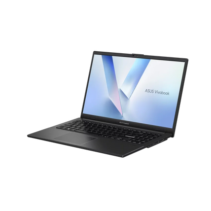 ASUS E1504FA 15.6 inch FHD Ryzen laptop black angled right side view