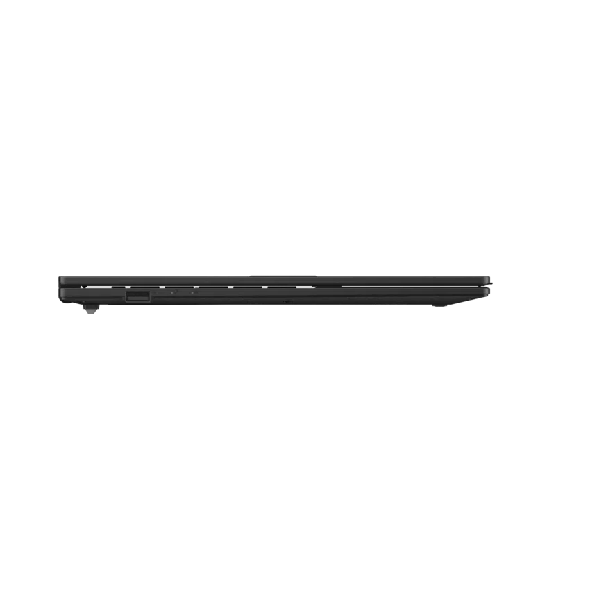 ASUS E1504FA 15.6 inch FHD Ryzen laptop black left profile view of ports 