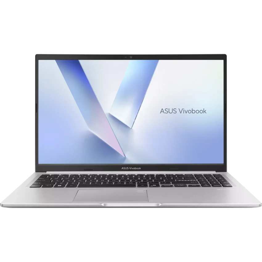 ASUS Vivobook M1502NAQ 15.6 inch FHD Ryzen laptop silver open display front view