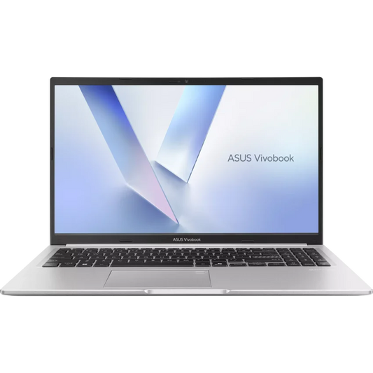 ASUS Vivobook M1502NAQ 15.6 inch FHD Ryzen laptop silver open display front view