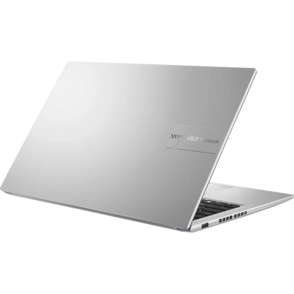 ASUS Vivobook M1502NAQ 15.6 inch FHD Ryzen laptop silver open display rear view