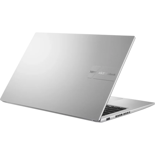 ASUS Vivobook M1502NAQ 15.6 inch FHD Ryzen laptop silver open display rear view