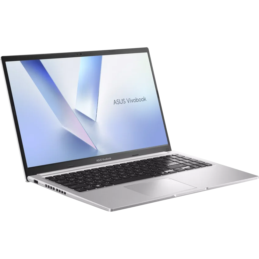 ASUS Vivobook M1502NAQ 15.6 inch FHD Ryzen laptop silver open angled left view