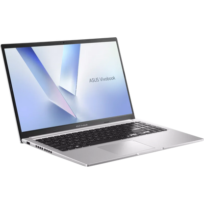 ASUS Vivobook M1502NAQ 15.6 inch FHD Ryzen laptop silver open angled left view
