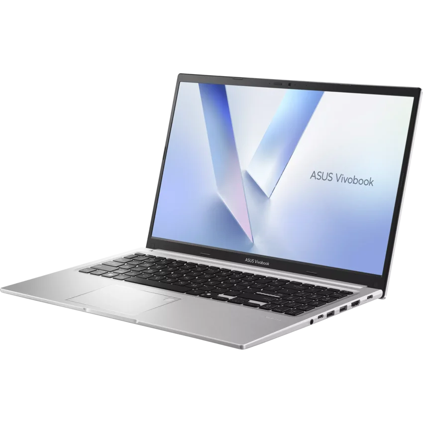 ASUS Vivobook M1502NAQ 15.6 inch FHD Ryzen laptop silver open angled right view