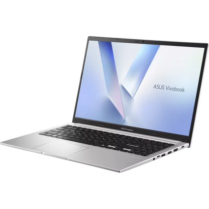 ASUS Vivobook M1502NAQ 15.6 inch FHD Ryzen laptop silver open angled right view
