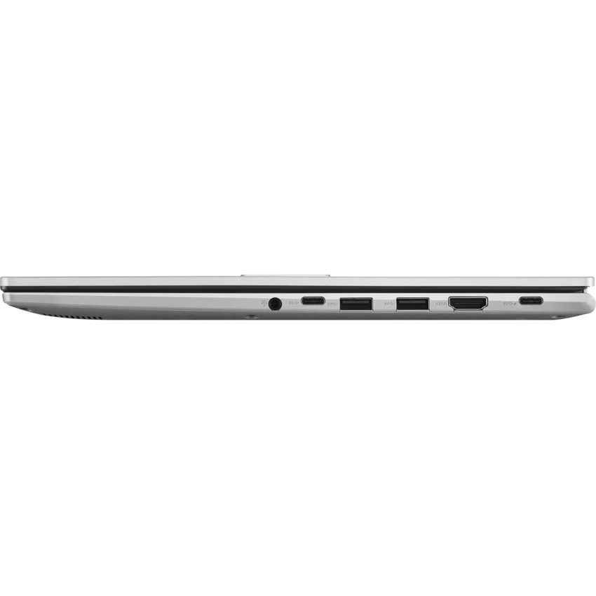 ASUS Vivobook M1502NAQ 15.6 inch FHD Ryzen laptop silver right side profile view showing ports