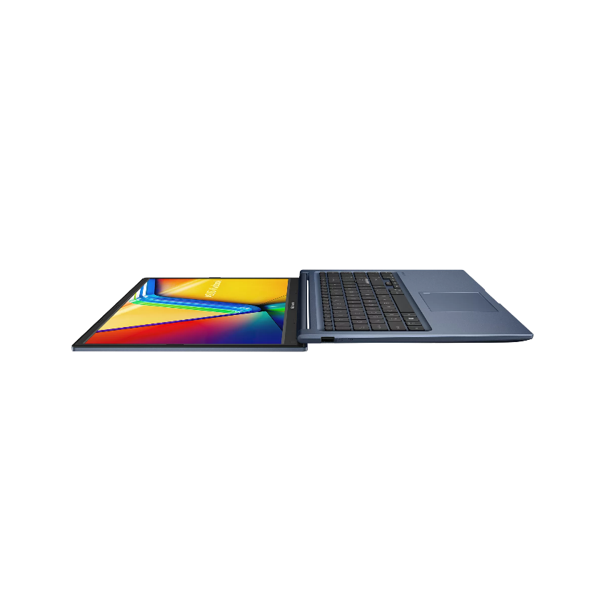 ASUS Vivobook X1504 15.6 inch FHD Intel laptop blue 180 degree hinge view