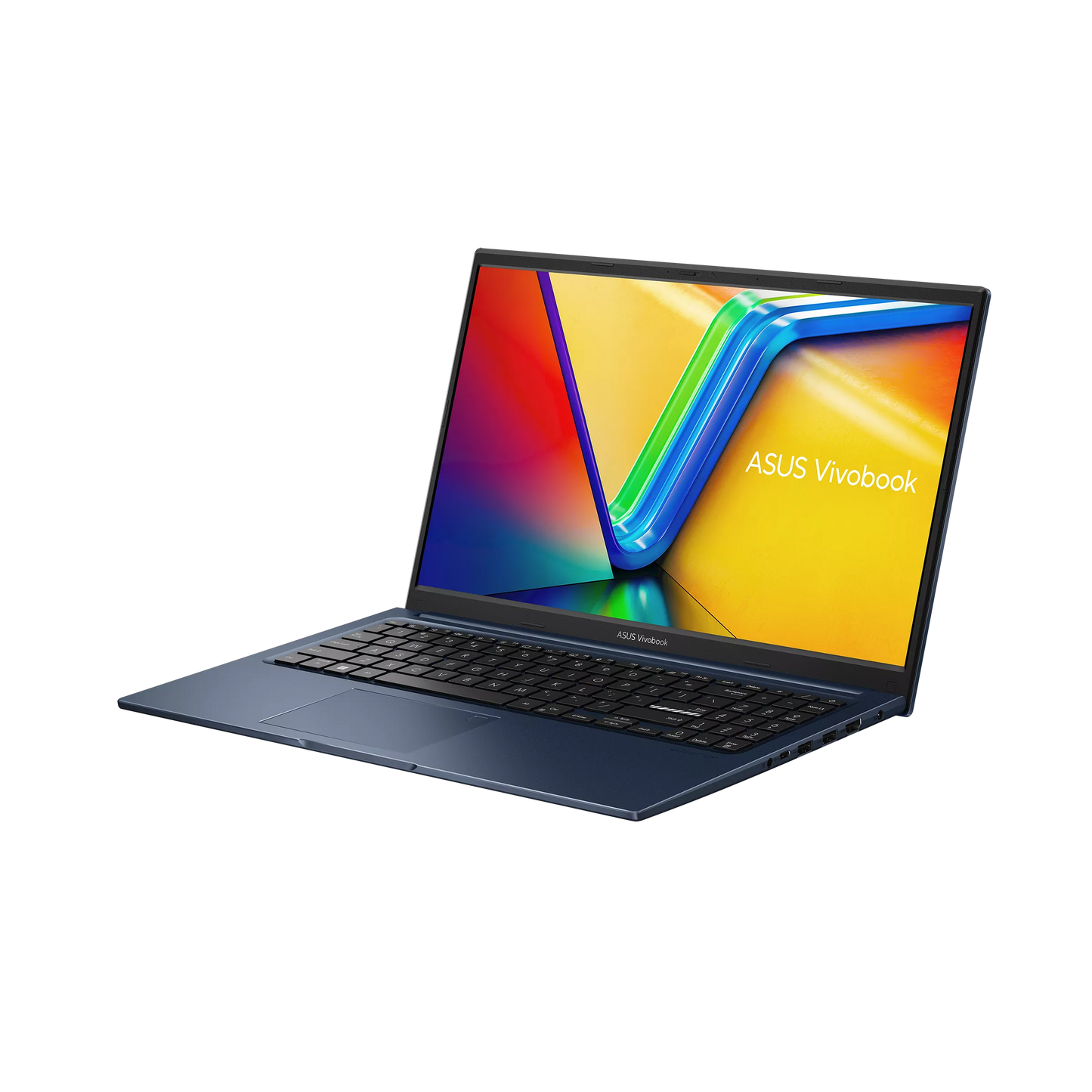 ASUS Vivobook X1504 15.6 inch FHD Intel laptop blue angled right side view