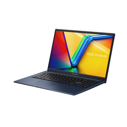ASUS Vivobook X1504 15.6 inch FHD Intel laptop blue angled right side view