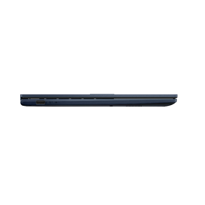 ASUS Vivobook X1504 15.6 inch FHD Intel laptop blue left side profile view showing the ports