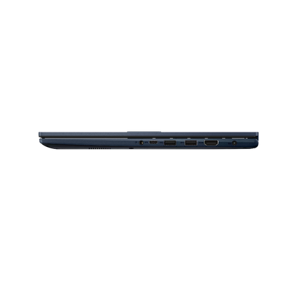 ASUS Vivobook X1504 15.6 inch FHD Intel laptop blue right side profile view showing the ports