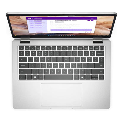 Top view of the Dell Pro 13 Plus 2-in-1 laptop showing the keyboard and CoPilot key