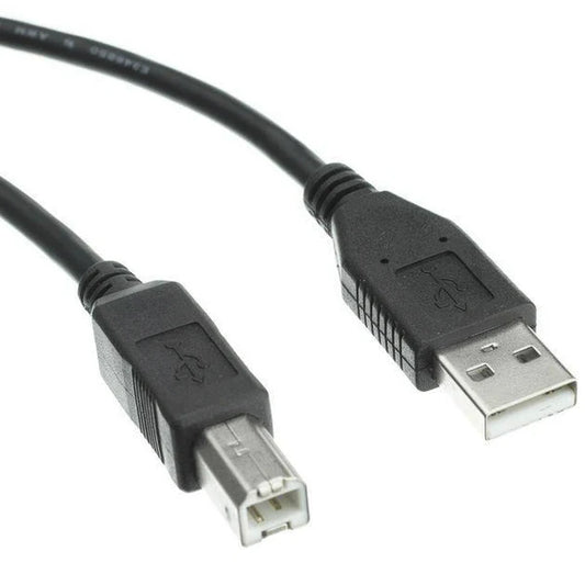 USB 1.8m printer cable A Male + B M; Black / blue