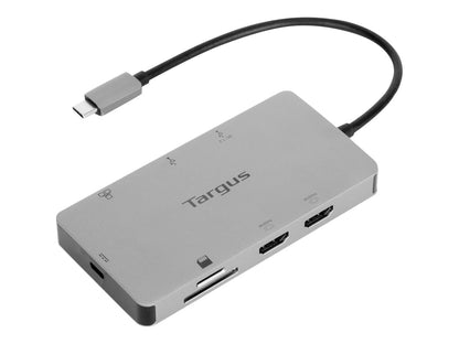 Targus USB C Universal Dual HDMI 4K Docking Station with 100W Power Delivery Pass Thru 2 year warranty