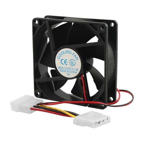 Matrix 80mm Chassis Fan (80×80×25mm, 12V DC, 0.14A) – Black – Matrix ...