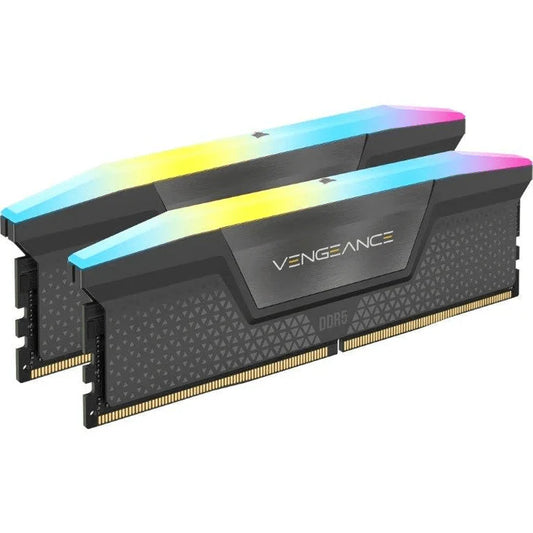 Corsair VENGEANCE RGB DDR5 32GB (2x16GB) DDR5 6000 CL36-44-44-96 1.4V  Intel XMP and AMD EXPO Memory - Grey.