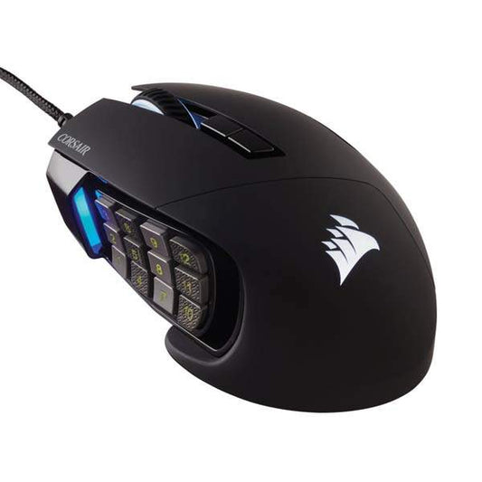 Corsair SCIMITAR ELITE RGB Optical MOBA/MMO Gaming Mouse; 18;000 DP; Black