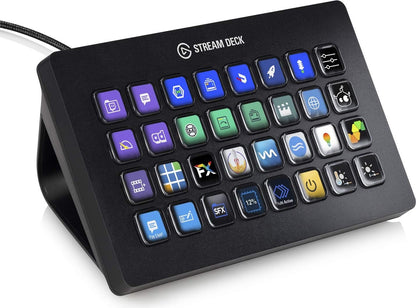 Elgato Stream Deck XL - Live Content Creation Controller with 32 customizable LCD keys; adjustable stand; 10GAT9901