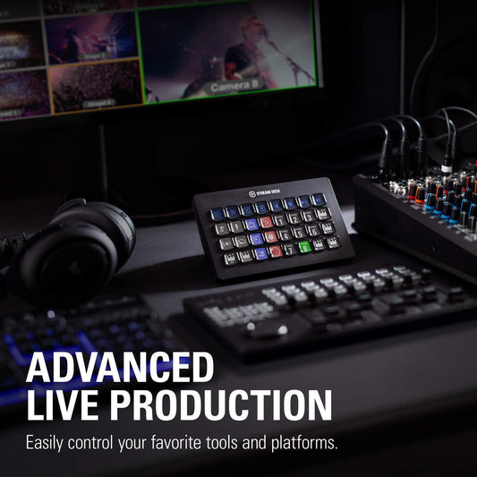 Elgato Stream Deck XL - Live Content Creation Controller with 32 customizable LCD keys; adjustable stand; 10GAT9901