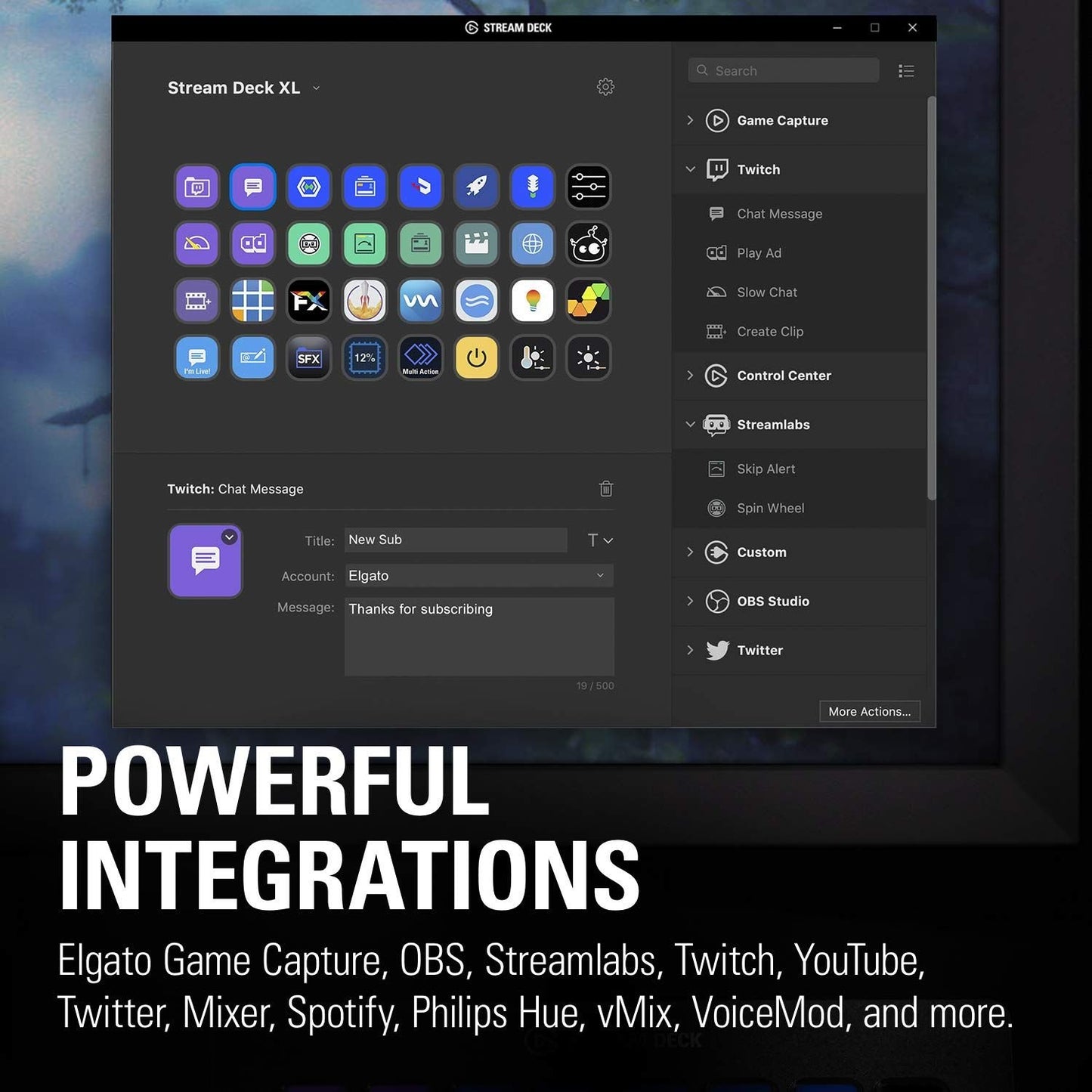Elgato Stream Deck XL - Live Content Creation Controller with 32 customizable LCD keys; adjustable stand; 10GAT9901