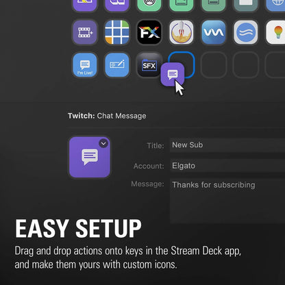 Elgato Stream Deck XL - Live Content Creation Controller with 32 customizable LCD keys; adjustable stand; 10GAT9901