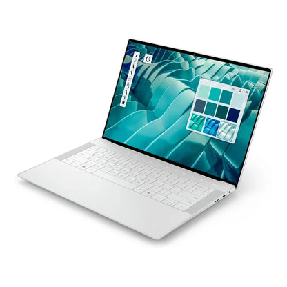 Dell Premium 14 14.5" FHD+ laptop with a colorful display on a white background