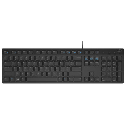 Top view of the Dell KB216 Black chiclet keyboard