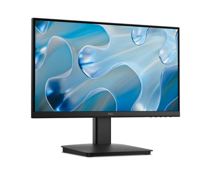 Dell SE2225H 21.5" FHD monitor with a blue abstract design on the screen against a white background