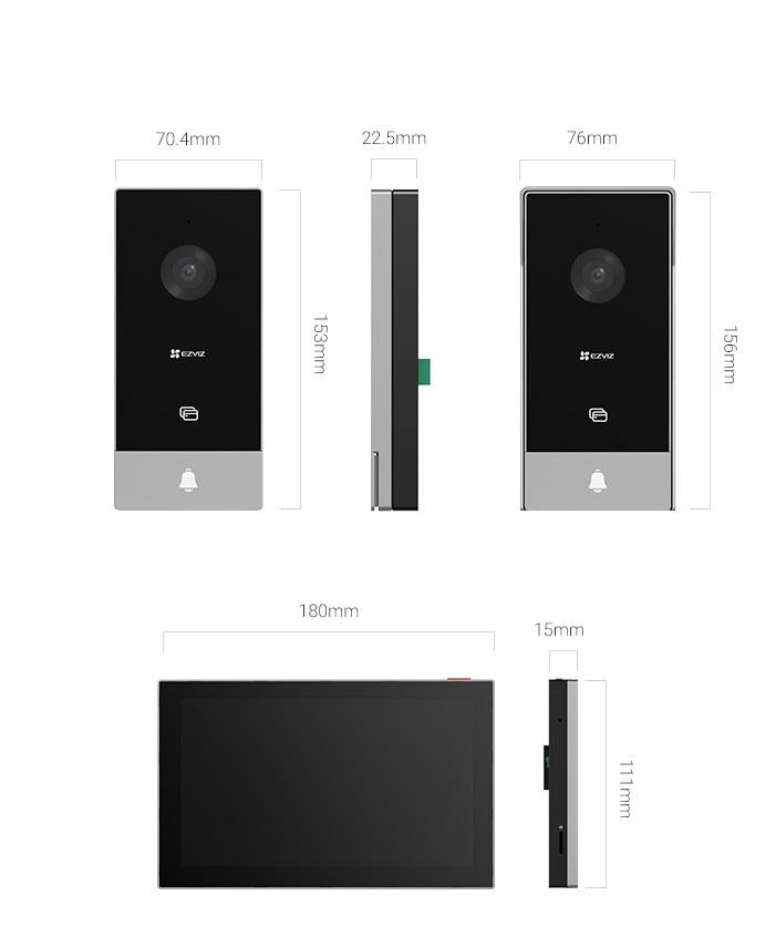 HP5 1080P WIFI VIDEO INTERCOM KIT-2 WIRE