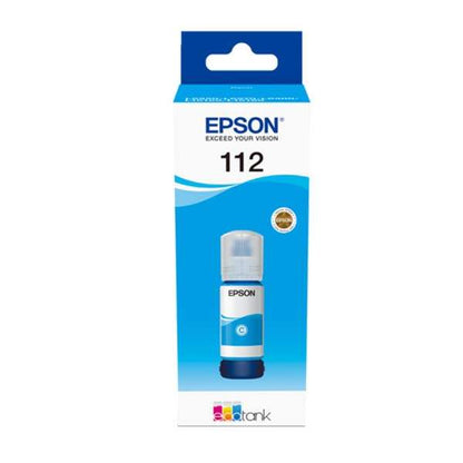 Epson 112 EcoTank Pigment Ink Bottle - Cyan