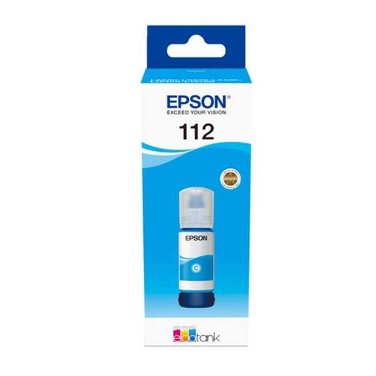 Epson 112 EcoTank Pigment Ink Bottle - Cyan