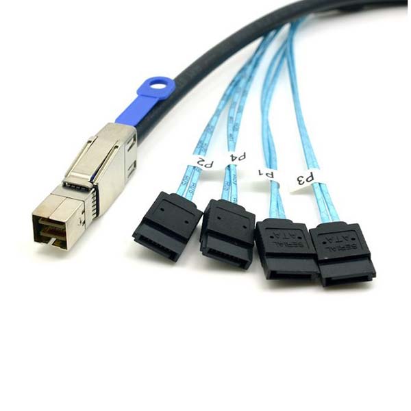 EXTERNAL MINI SAS TO 4 SATA 1M