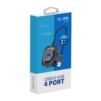 Glink USB3.0 Hub 4 Port packaging on a white background