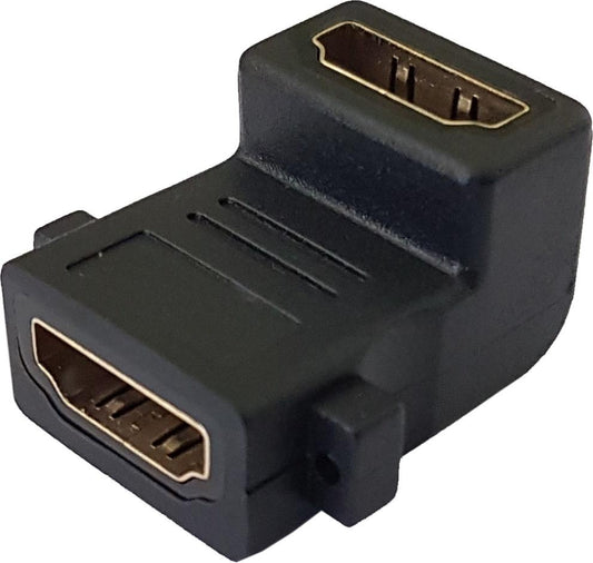 M-Link HDMI Extend Adapter Converter Female to Female 90 Degree Connector for HDTV and HDMI Devices