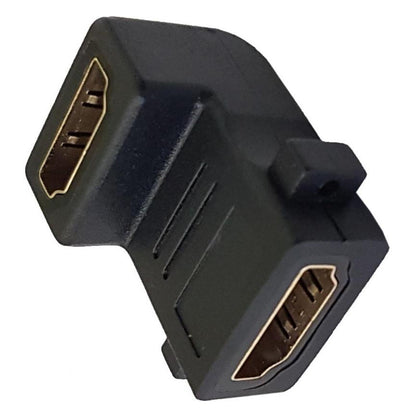 M-Link HDMI Extend Adapter Converter Female to Female 90 Degree Connector for HDTV and HDMI Devices