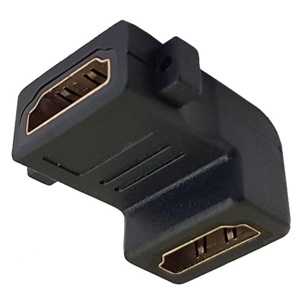 M-Link HDMI Extend Adapter Converter Female to Female 90 Degree Connector for HDTV and HDMI Devices