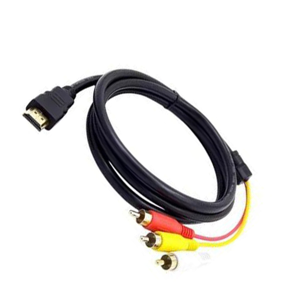 M-Link HDMI to RCA Cable 1.5M – Gold Plated Connectors for HDTV and Home Theatre – HDMRCA