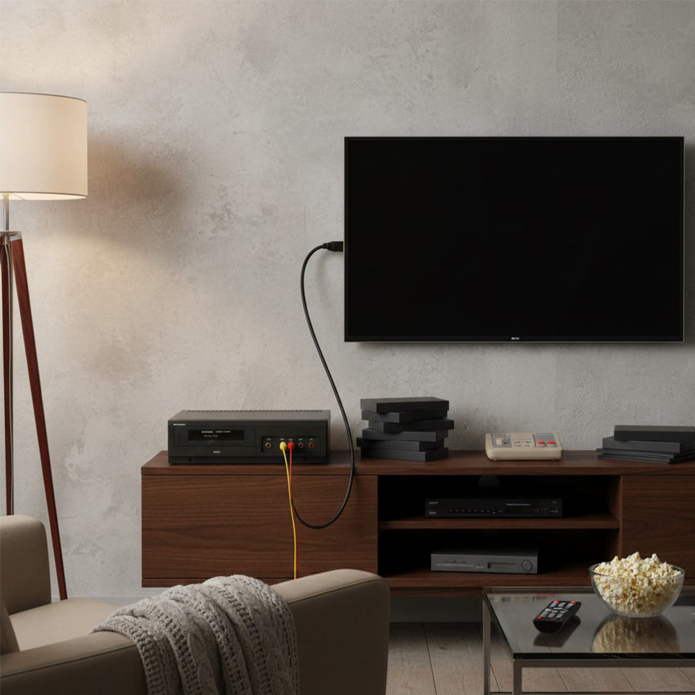 M-Link HDMI to RCA Cable 1.5M – Gold Plated Connectors for HDTV and Home Theatre – HDMRCA