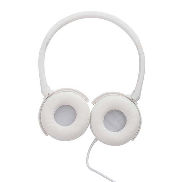 HEADPHONE WITH MIC WHITE AND SILVER