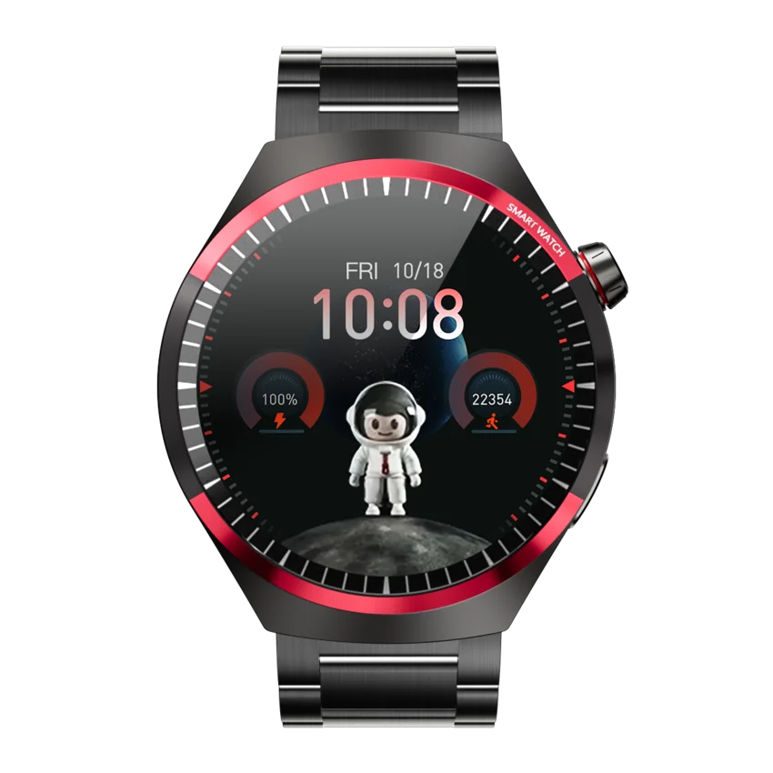 Kalobee SK39 Smartwatch with a black and red design on a white background