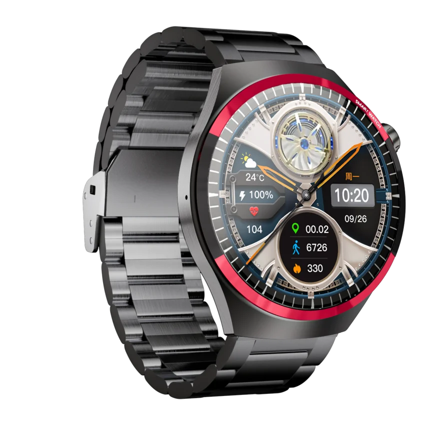 Kalobee SK39 Smartwatch with a metallic band on a white background