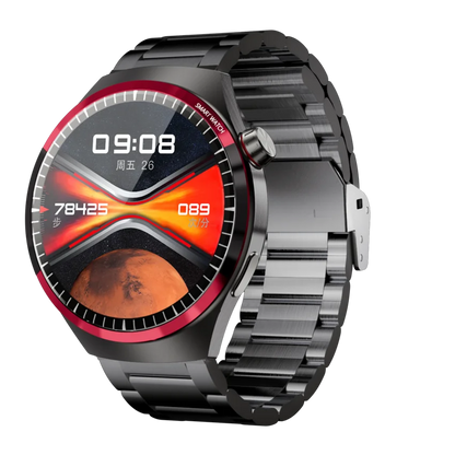 Kalobee SK39 Smartwatch with a metallic band on a white background