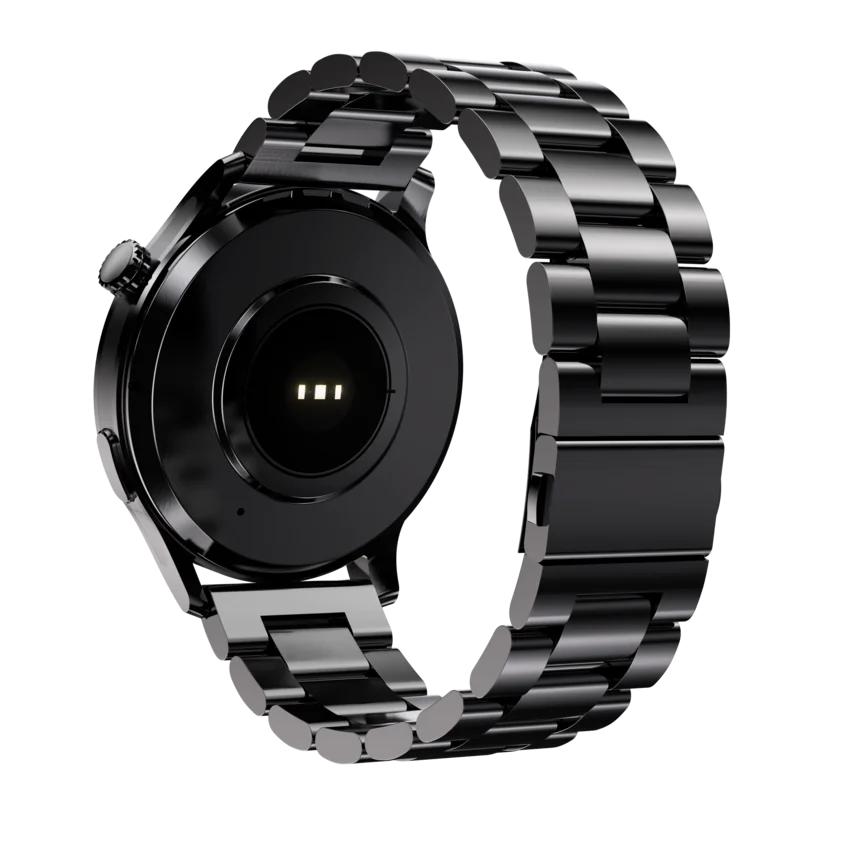 Rear view of the Kalobee SK51 Business Smart Watch with an analogue watch face