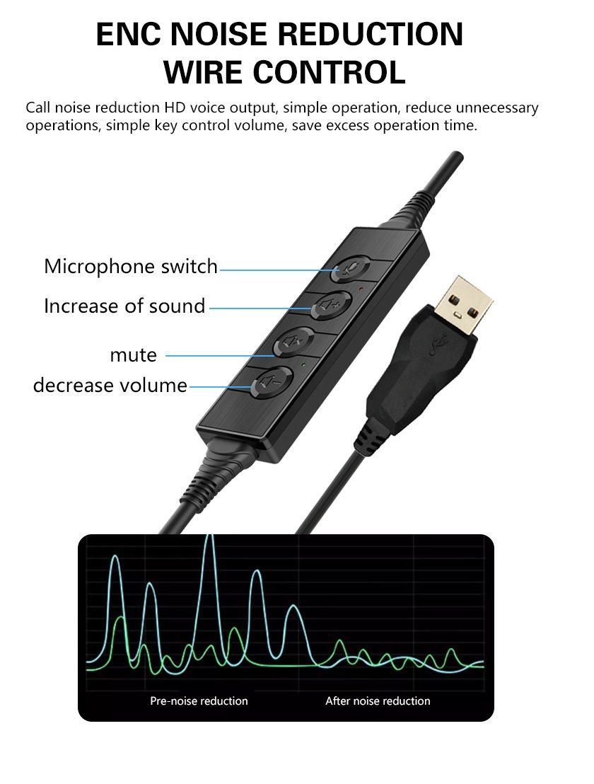 KOMC GT200 USB RGB ENC Noise Reduction Gaming Headset