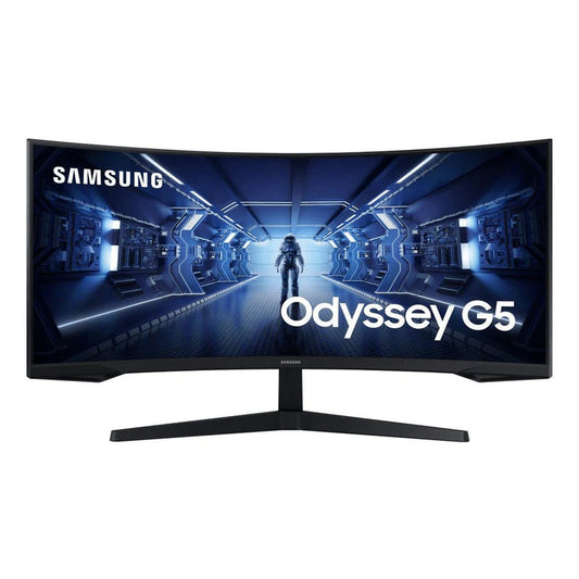 Samsung LC34G55TWW 34'' Odyssey G5 Ultra WQHD Curved Monitor; 21:9; 1000R; 3440X1440 Resolution; Max 165Hz; 2500:1 Static; 1ms (